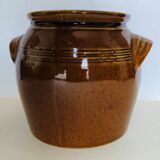 Glazed stoneware pot