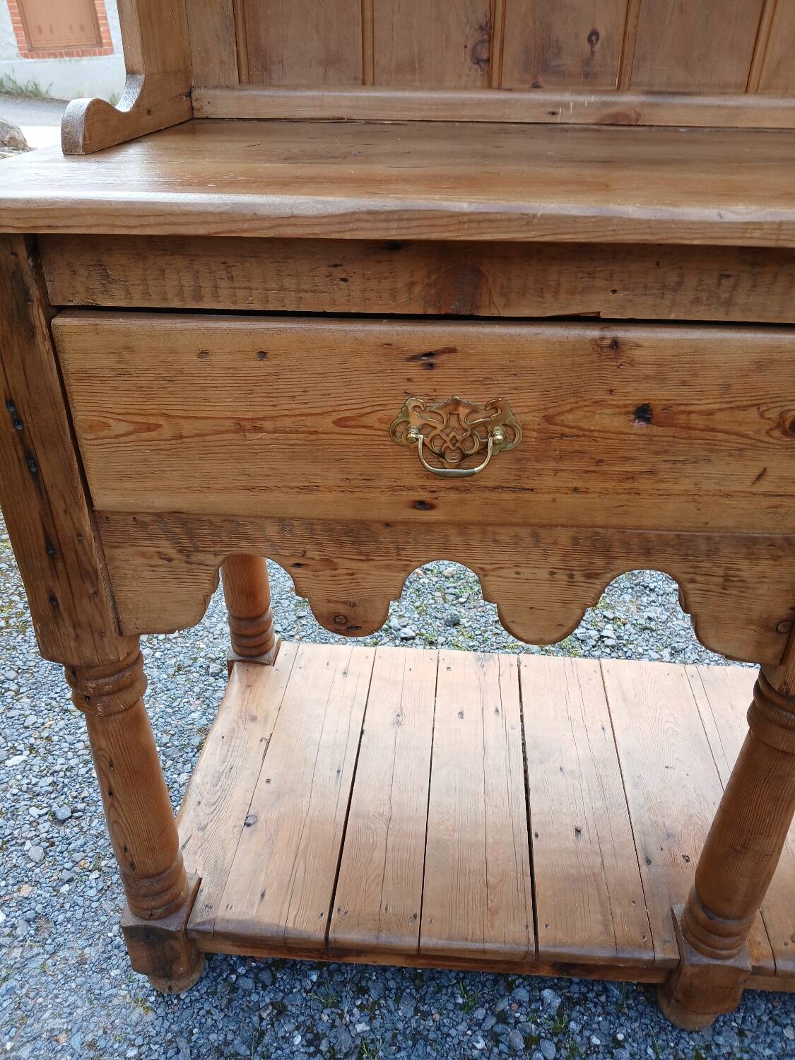 Antique solid pine dresser