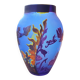 vase gallé aux motifs marins