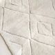 Moroccan Berber carpet blessed ouarain ecru with black diamonds engraved 295x213cm
