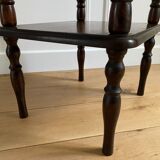 Phone table, wooden two trays
