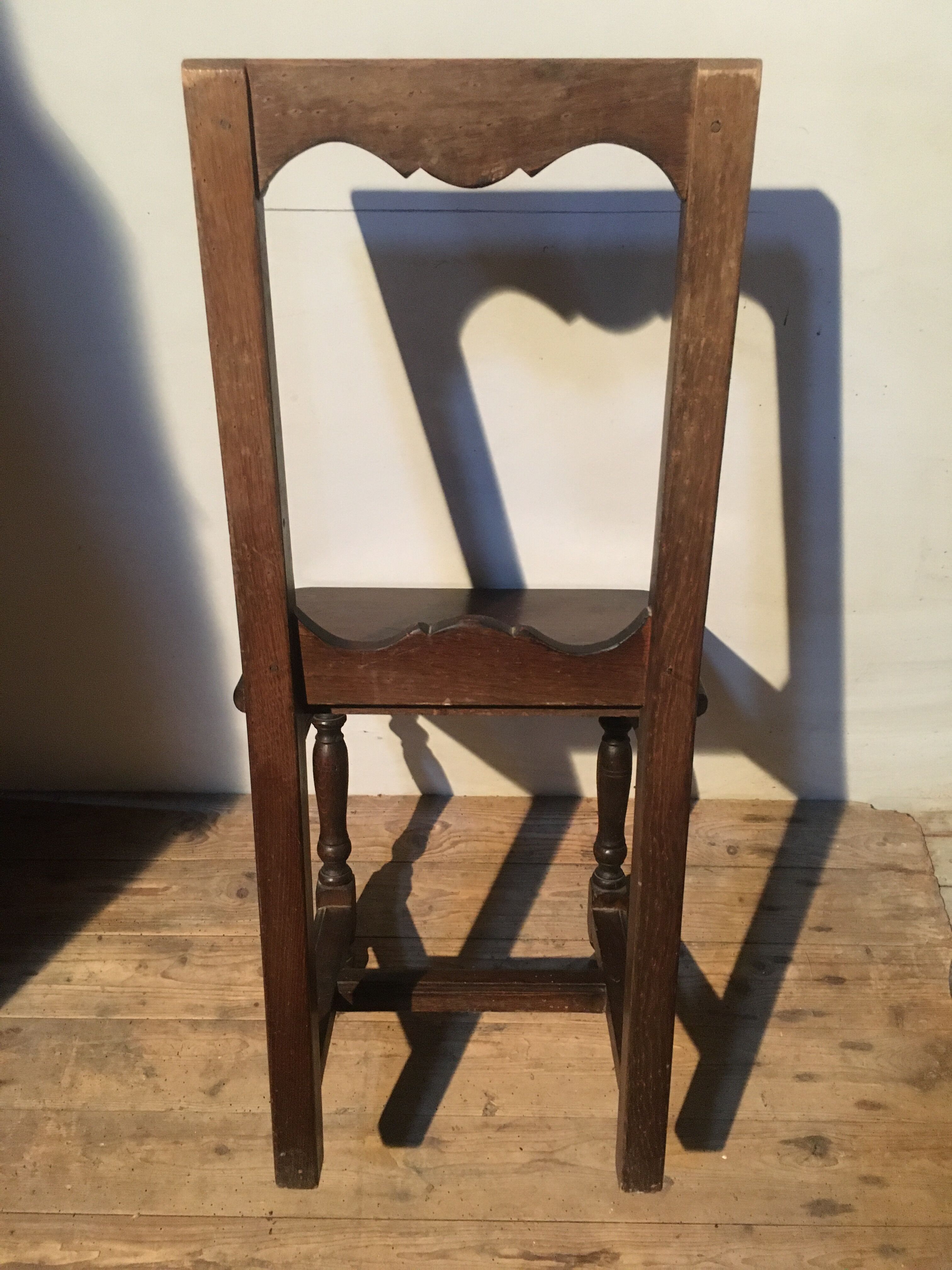 Rustic oak chair
