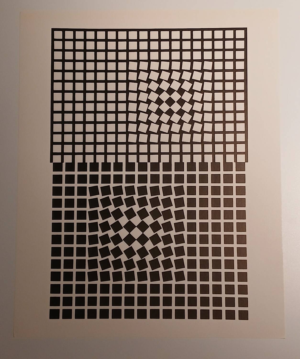 Victor Vasarely, Kinetic Serigraph, Circa 1970