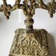 Chandelier d Autel à 2 branches, style Napoléon III, en bronze patine vieil or