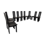 10 chairs by Pietro Costantini, Italy 80s