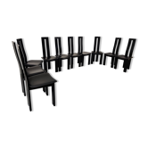10 chairs by Pietro Costantini, Italy 80s