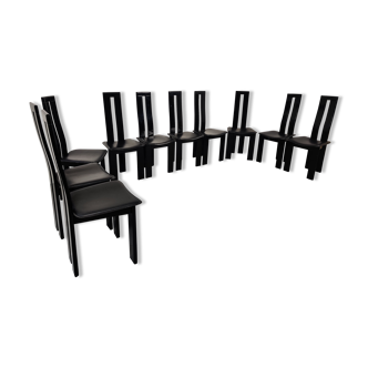 10 chaises de Pietro Costantini, Italie années 80