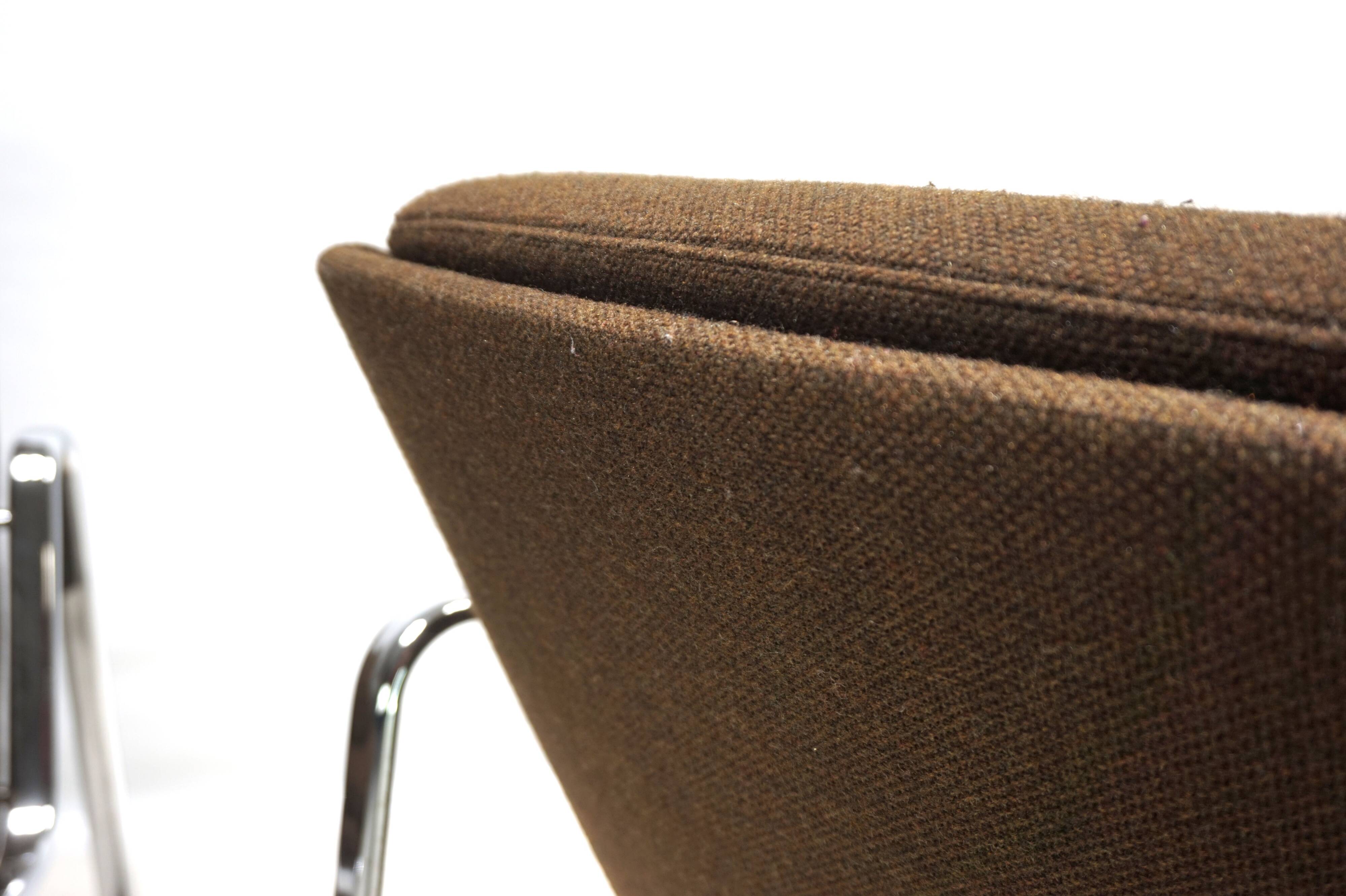 Set of two Drabert chrome lounge chairs by Gerd Lange, 1970