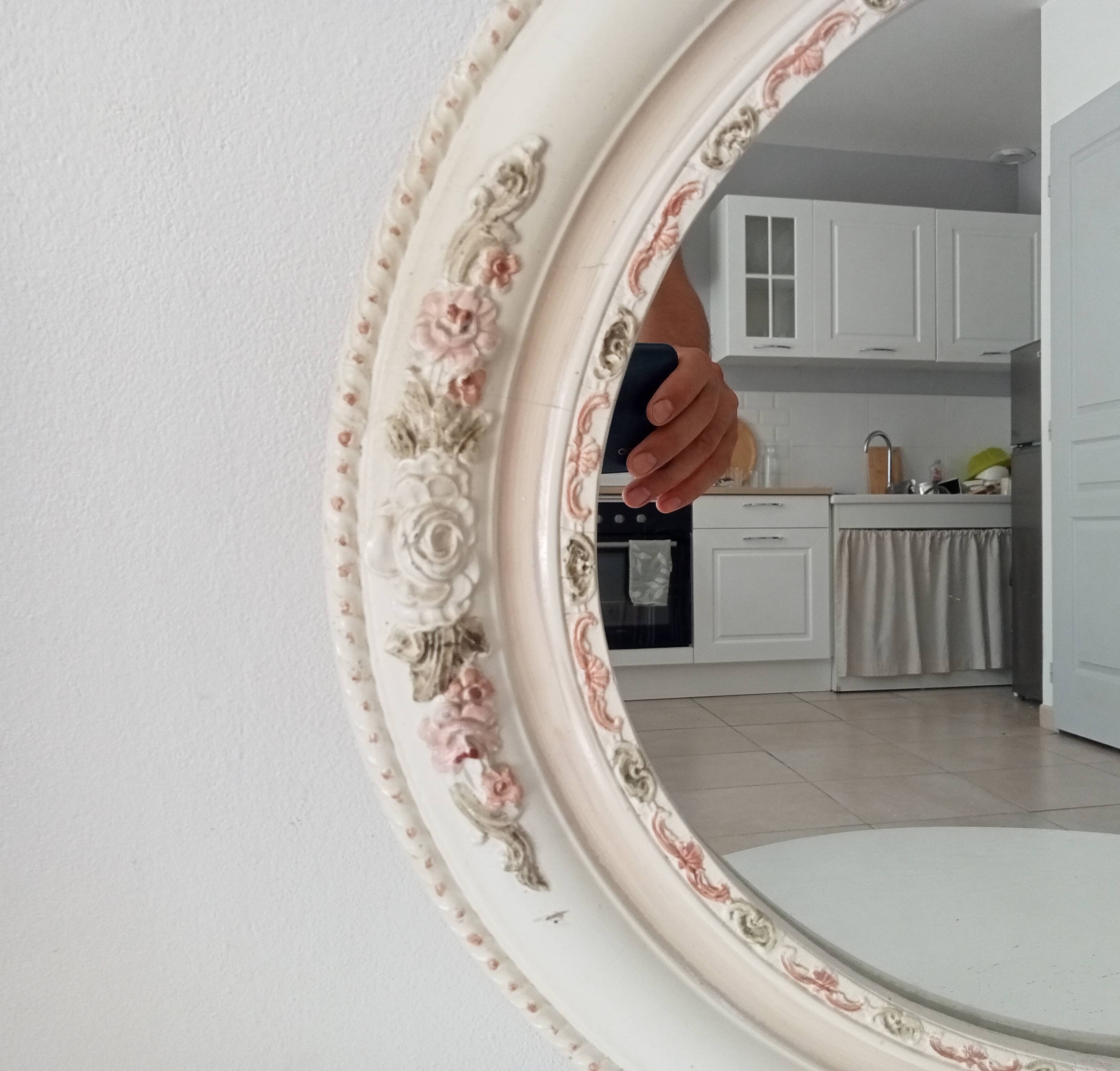 Vintage ceramic mirror from the 60s/70s.