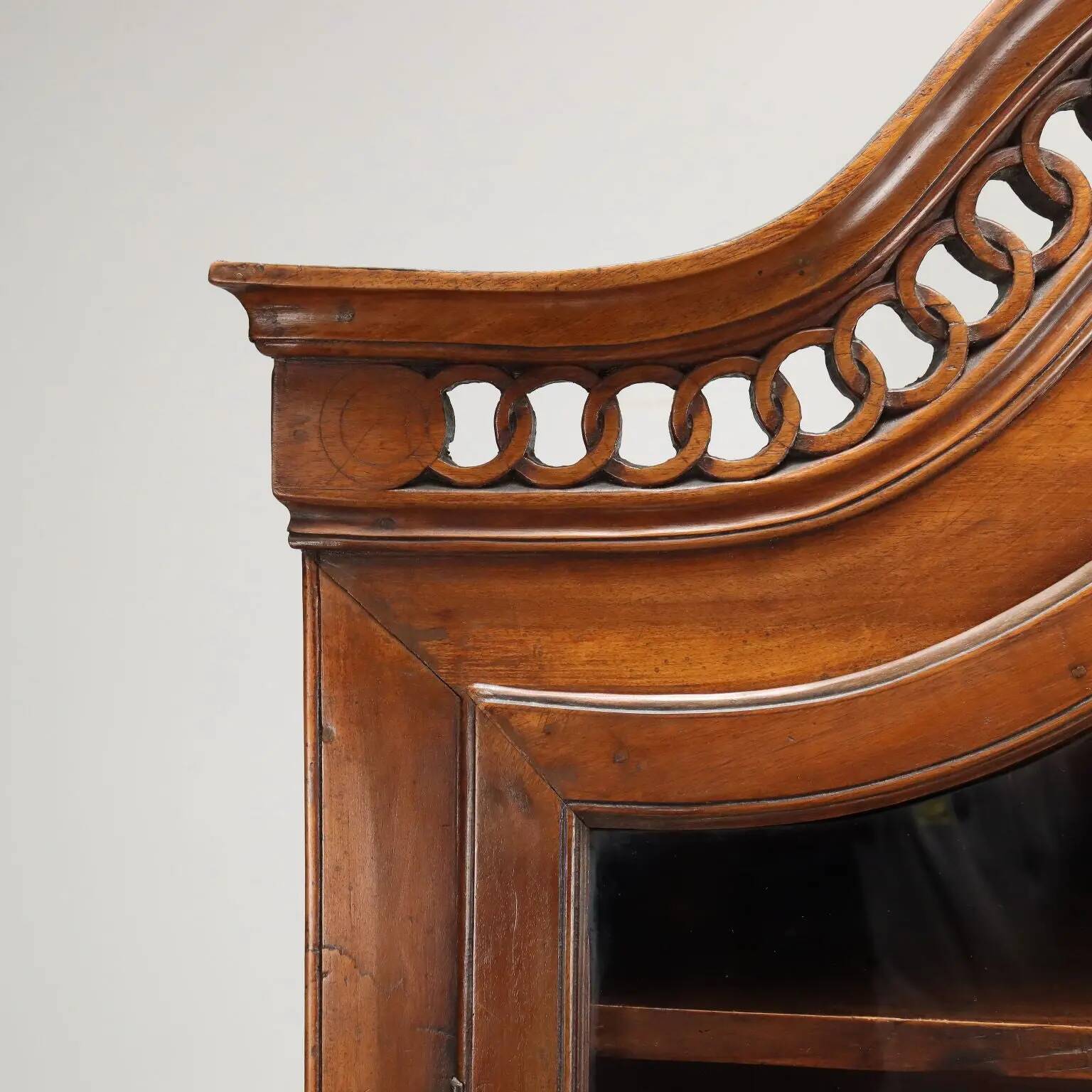 Antique walnut buffet in neoclassical style, 19th century