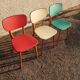 Lot de trois chaises vintages années 1950