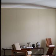 Modern Danish, Pair of Lounge Armchairs in Oak and Linen, Henning Kjærnulf, 1960s