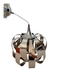 Suspension vintage chromée - space