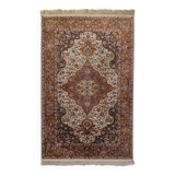 Tapis médaillon tissé à la main - avec des fleurs