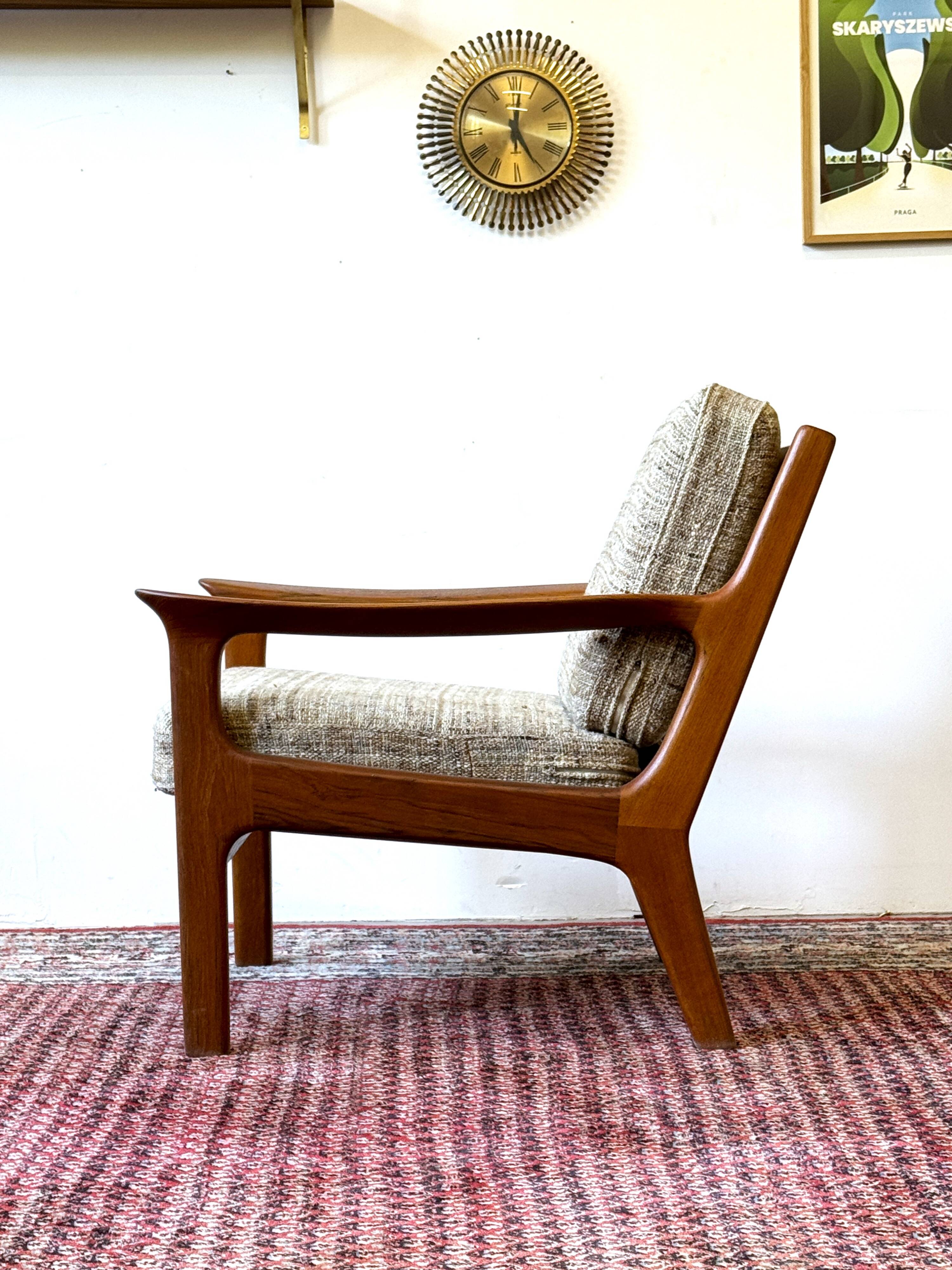 Teak armchair, design j.kristensen, denmark 1960s, vintage