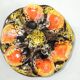 Lot six oyster plates /slip/faience