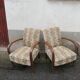 Paire de fauteuils années 50 tissu fleuri