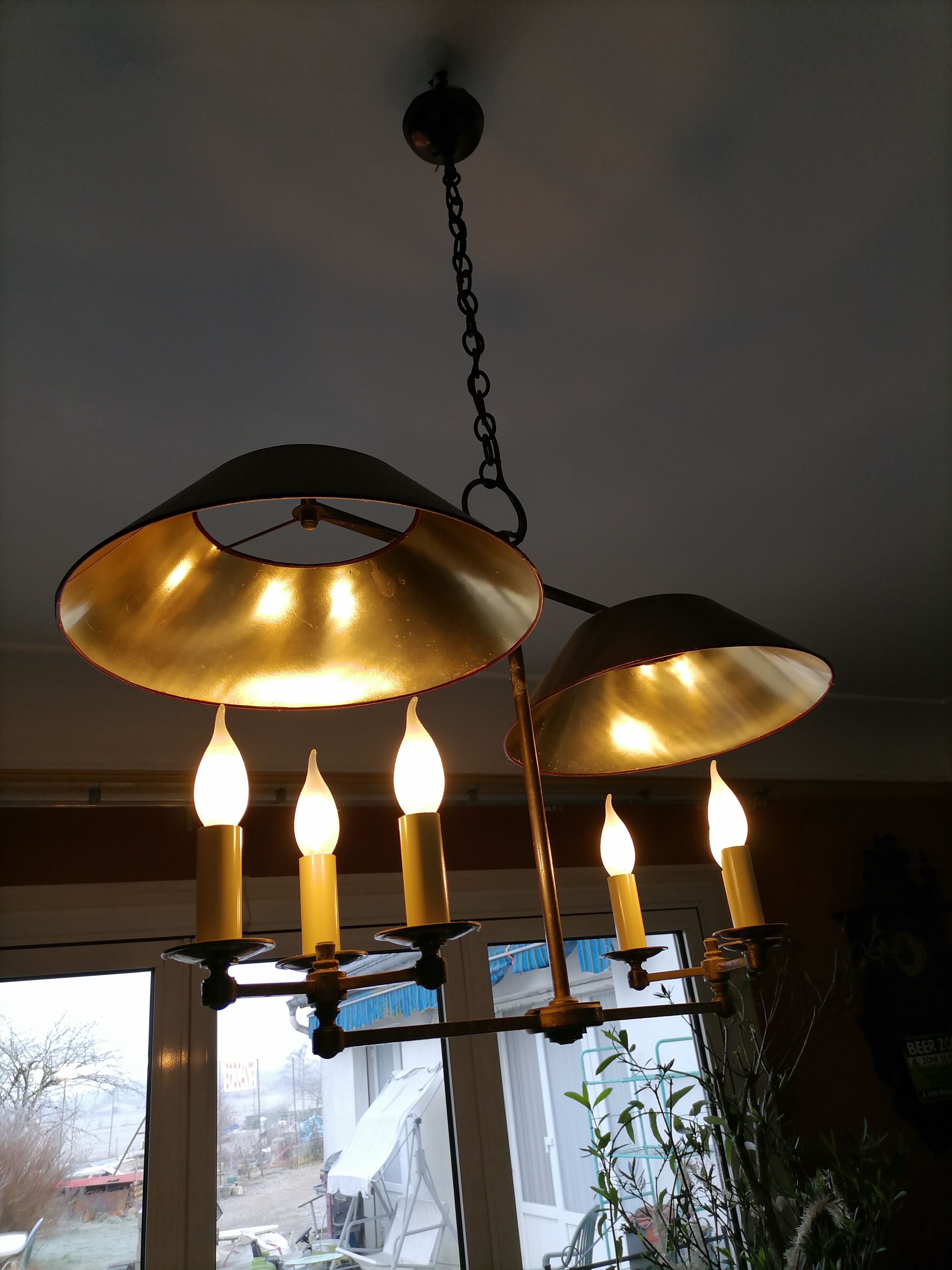 Lustre billard double