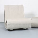 Swisspearl/Eternit Willy Guhl set of 2 Loop Chairs and 1 Loop Table