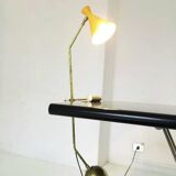 Grande lampe Italienne à contrepoids en laiton de design 50