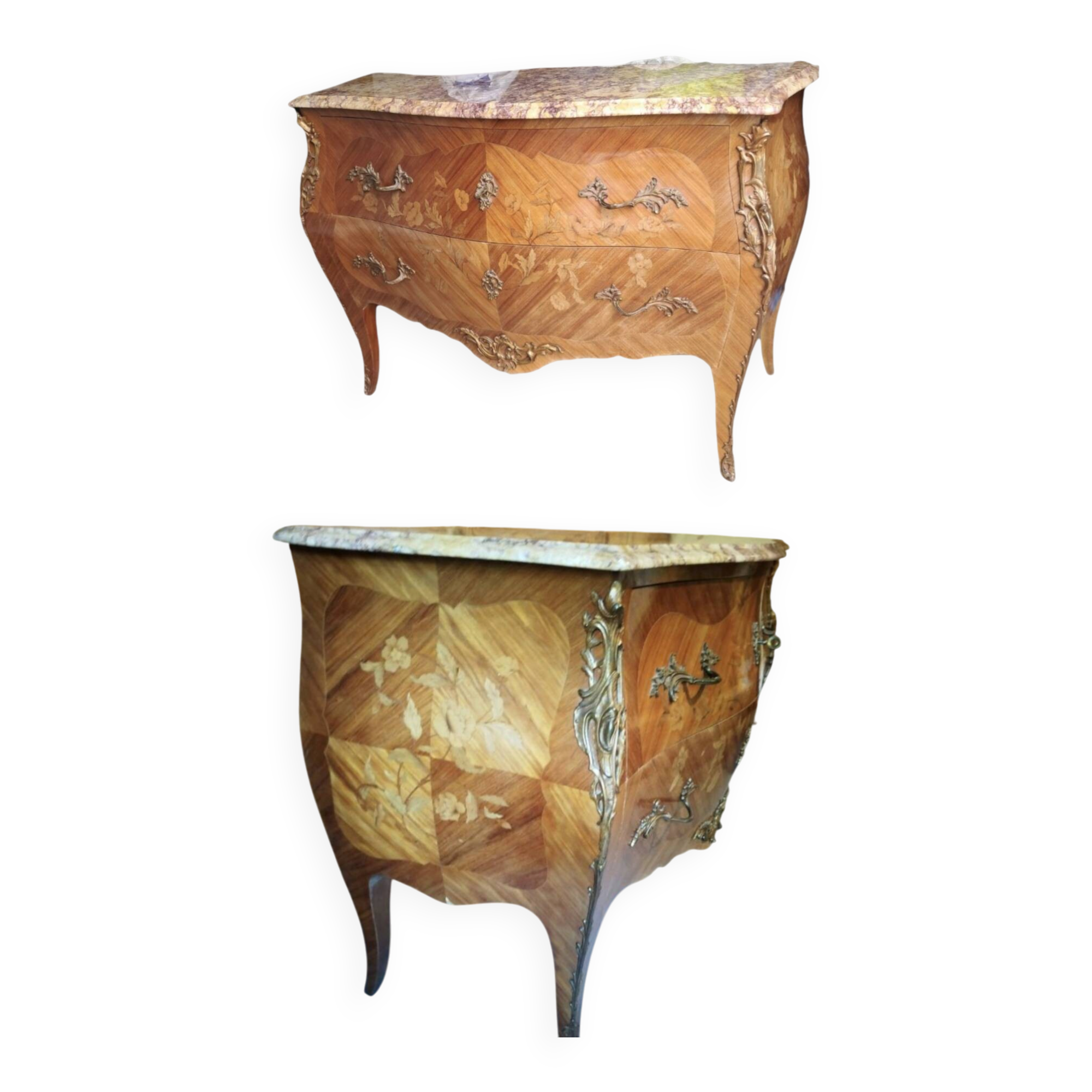 Curved chest of drawers