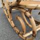 Rattan and cane rocking chair