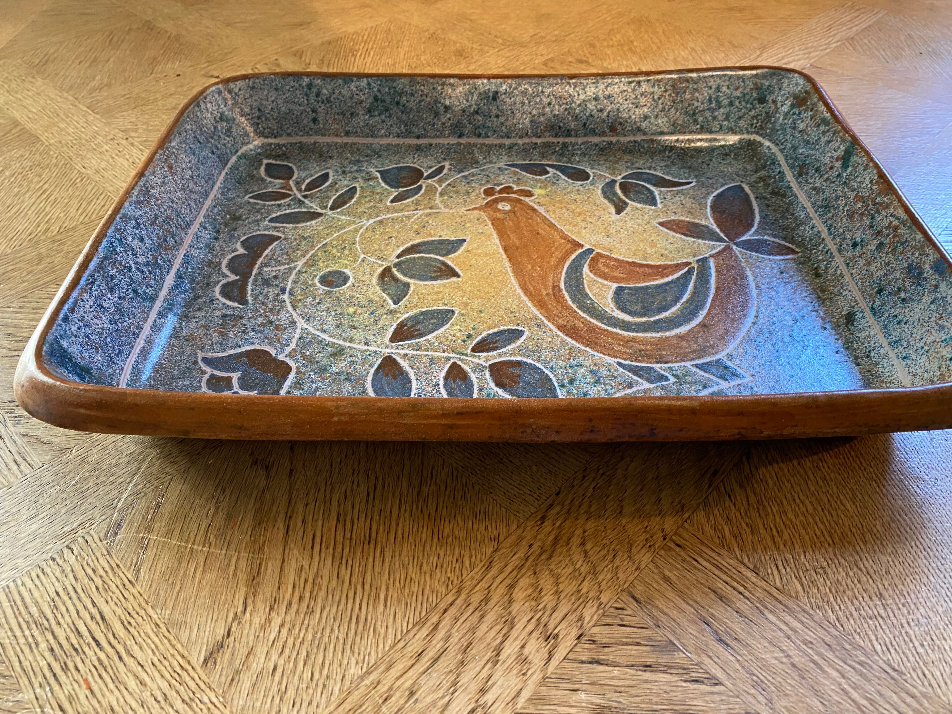 Ceramic dish Bernard Buffat