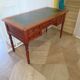 Minister's desk - 5 drawers - large top - cherry wood - Louis Philippe style
