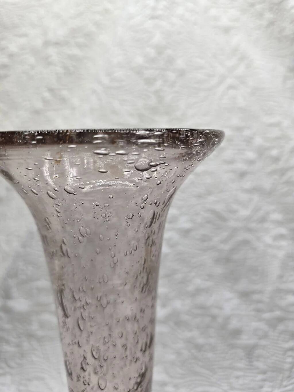 Vase en verre bullé style Biot
