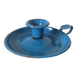 Enamelled sheet metal candle holder