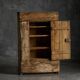 Rustic folk art cabinet, France, 19th century