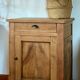 Buffet with 1 door and 1 drawer, renovated antique - solid wood jam cabinet in raw finish.