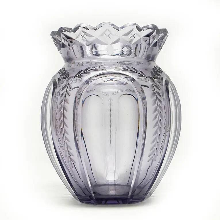 Art deco vase, crystal, Józefina Glassworks, Poland, 1930s