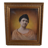 Dessendier (French School of the 20th century) Portrait of a woman in the antique style Pastel signed and dated 1927