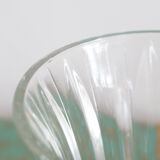 Vintage molded glass vase 50s
