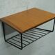 Scandinavian teak string wall shelf, 1960s