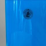 Pair of IKEA Lykta lamps in turquoise opaline