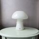 Lampe de table champignon en verre vintage, design danois Odreco, années 80