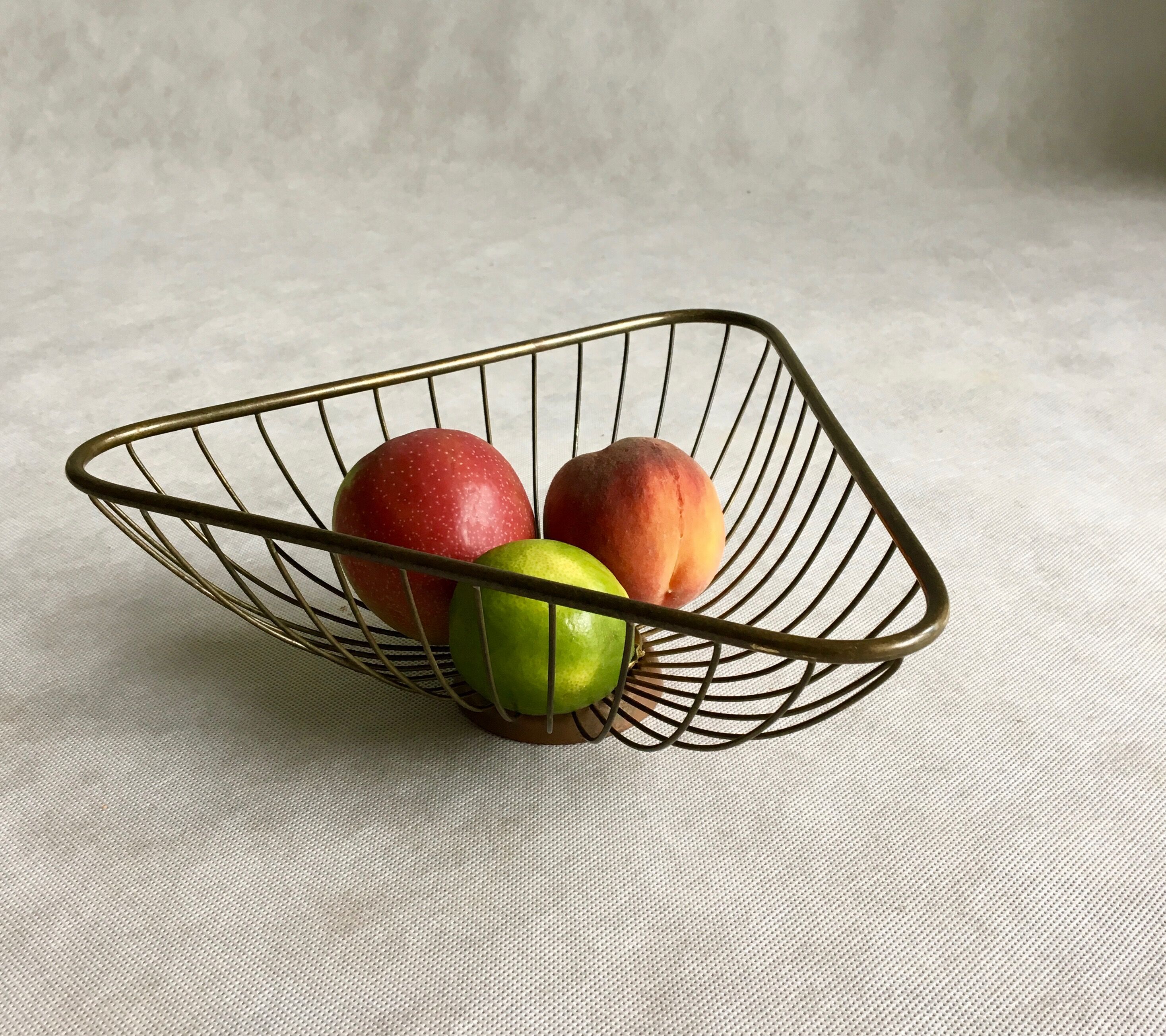Brass fruit bowl by Erich Kolbenheyer, 1950s