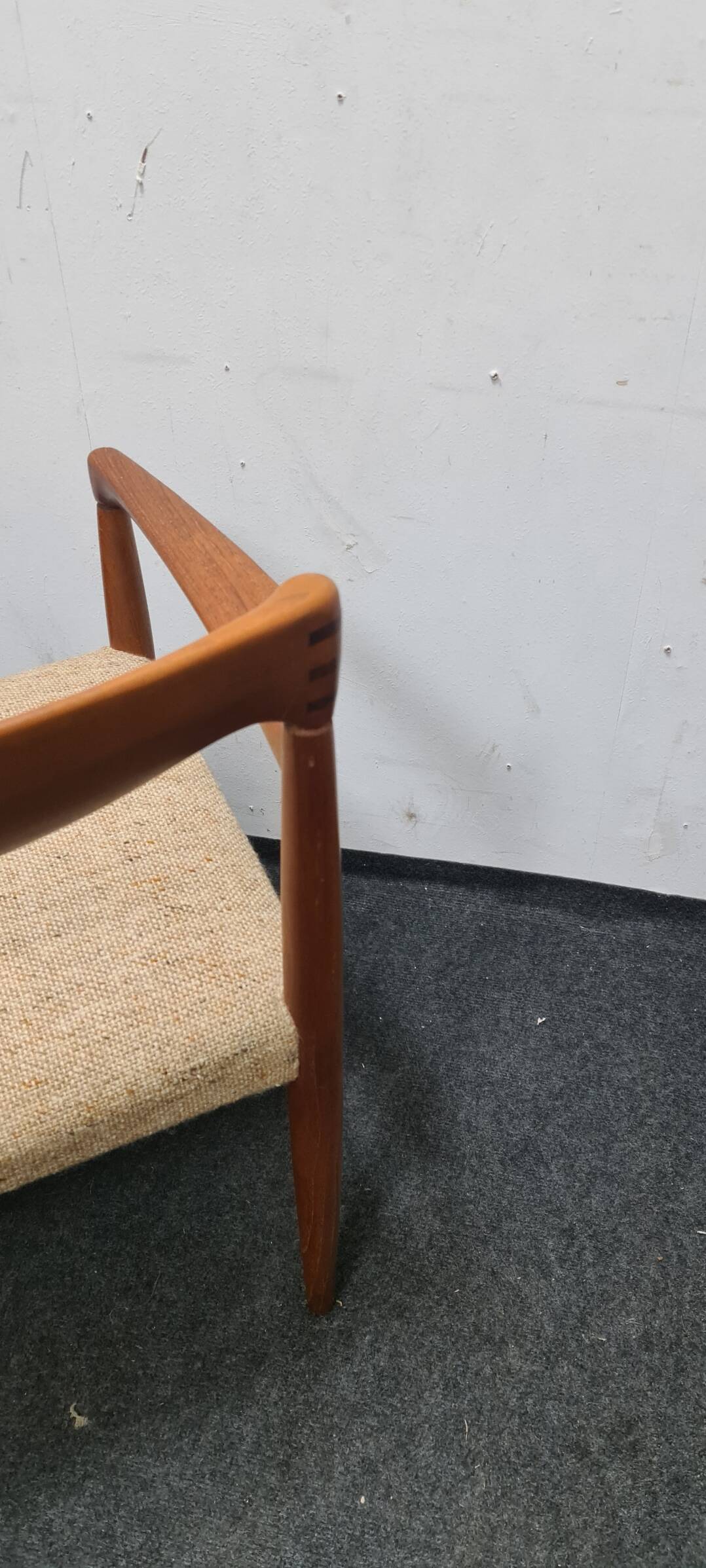Vintage teak Danish design arm chair attributed to Bramin