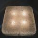 Kaiser Leuchten square wall or ceiling light, textured glass, 1960s-70s
