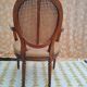 Fauteuil Louis XVI bois cannage