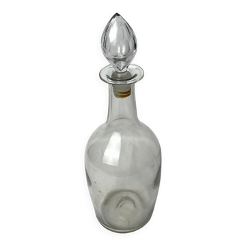 Arts de la table, grande bouteille carafe avec bouchon XIXème
