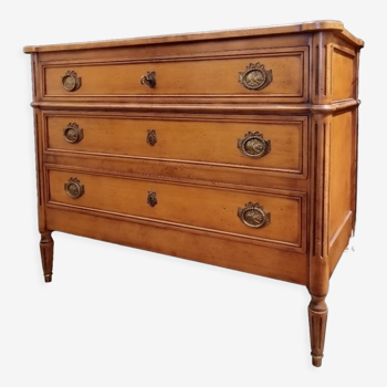 Chest of drawers 3 drawers Louis XVI style