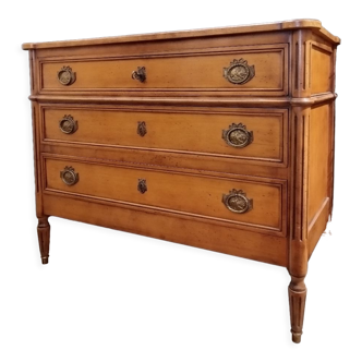 Chest of drawers 3 drawers Louis XVI style