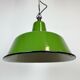 Industrial green enamel factory lamp from Zaos, 1960s