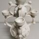 Vase gargoulette candle holder Emile Tessier Malicorne rooster