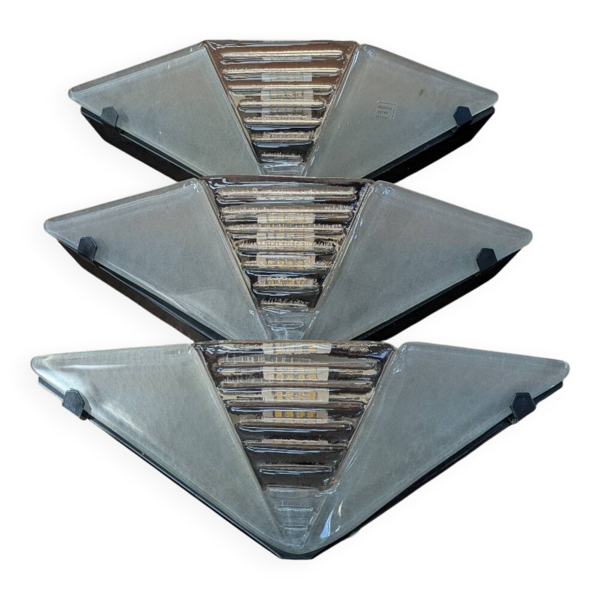 3 Murano wall lights