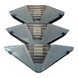 3 Murano wall lights