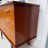 Vintage chest of drawers with spindle legs